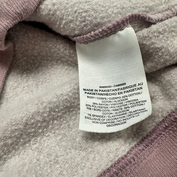 Nike Heather Purple White Womens S‎ Swoosh Back Hit Cropped Varsity Track Jacket - Picture 10 of 10